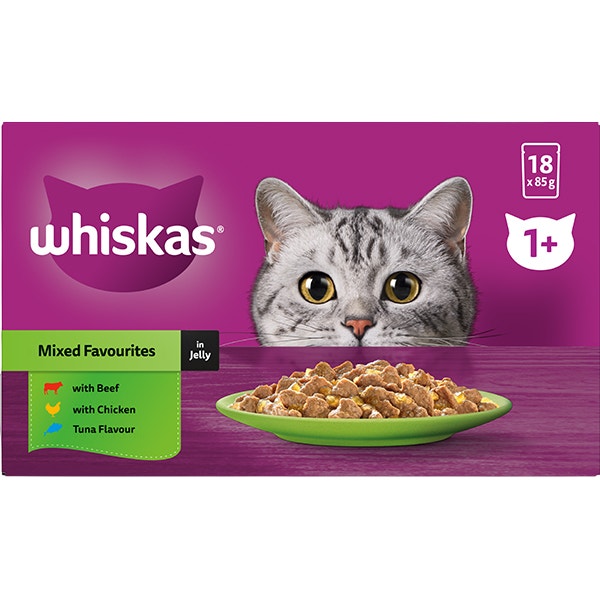 Whiskas mixed favourites in jelly