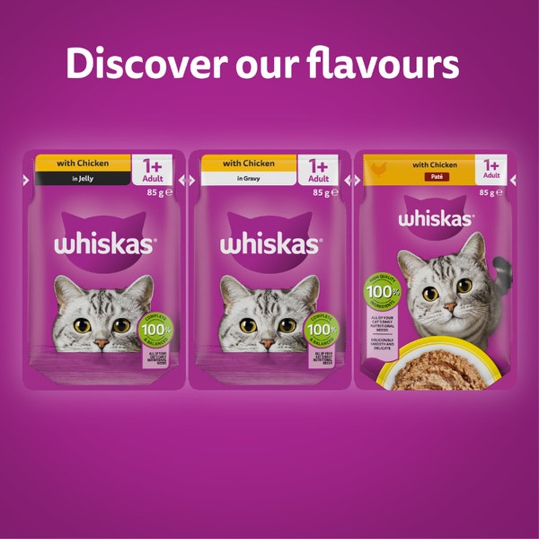 whiskas variety pack chicken menu pouches